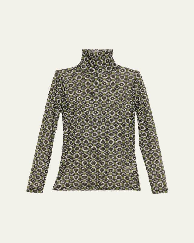 Hoyser Turtleneck Long-Sleeve Blouse